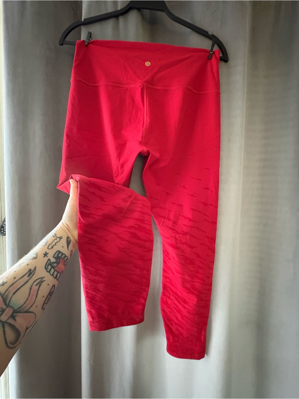 Lululemon Red Workout Leggings